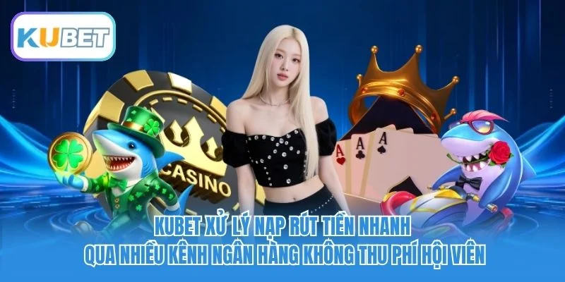 Kubet xử lý nạp rút tiền nhanh qua nhiều kênh ngân hàng không thu phí hội viên